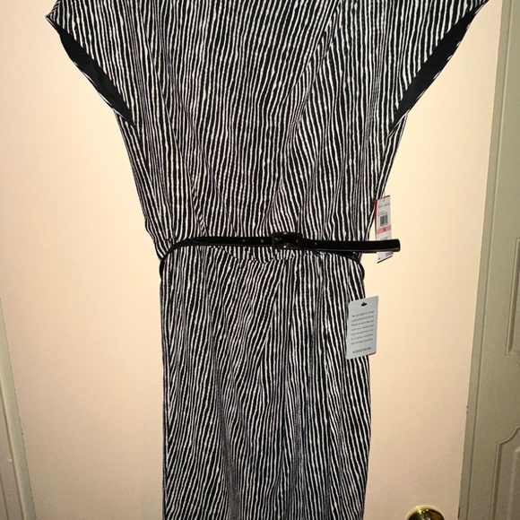 Vince Camuto Black and White Striped Dress - Picture 7 of 14